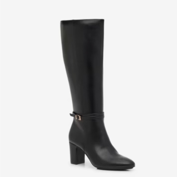 Anne Klein Shoes - NEW Anne Klein Classic Black Knee-High Block Heel Boot - Women Sz 9